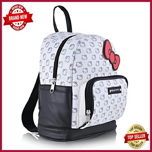 Mini Faux Leather Backpack with Adjustable Straps, 10x8x4.5 Inches main image 4
